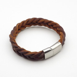 Bracelet une tresse cuir