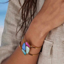 Bracelet acier couleurs assorties