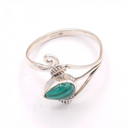 Bague Séville Malachite, argent 925