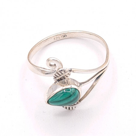 Bague Séville Malachite, argent 925