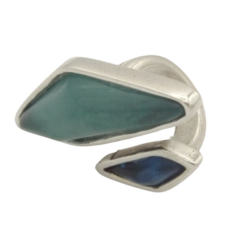 Bague Orlik bleu vert